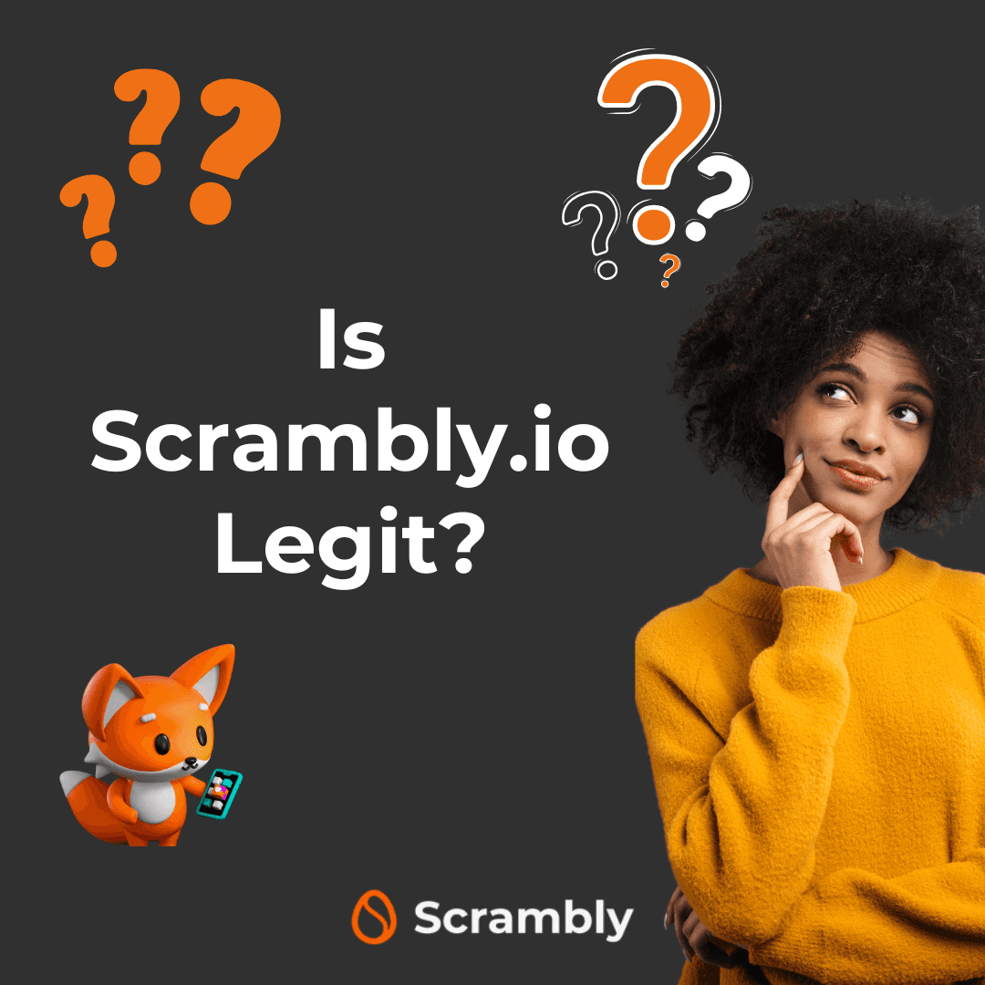 Image showing the text “Is scrambly legit?”