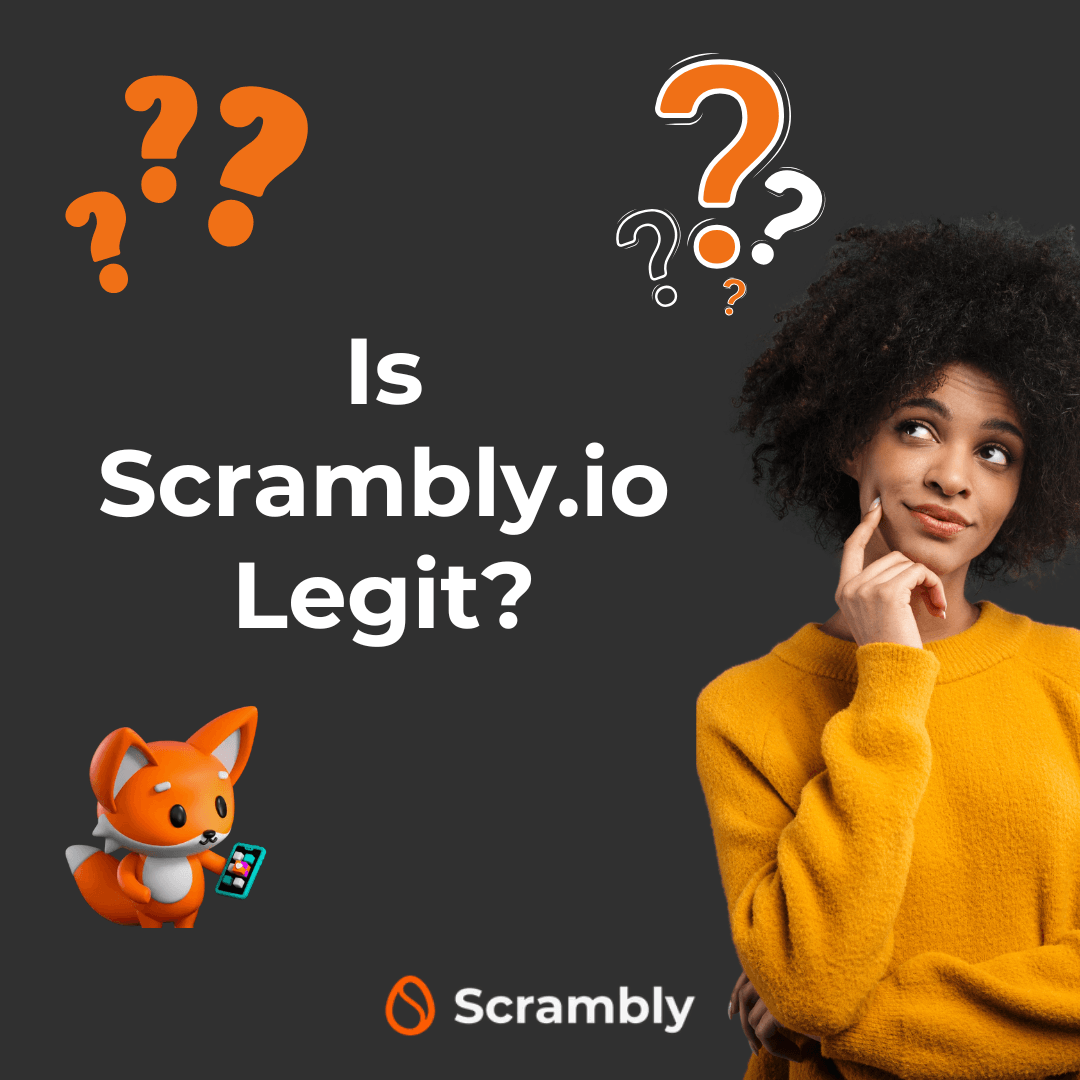 Image showing the text “Is scrambly legit?”