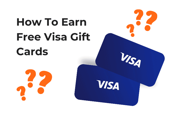 Image showing the text "how to earn free visa gift cards."