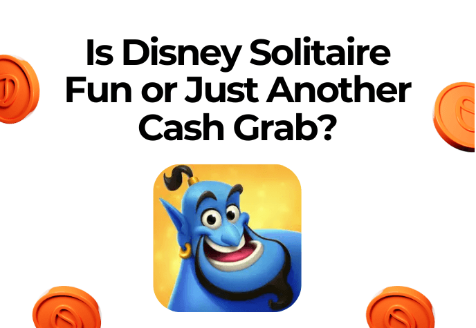 Image showing the text "Is Disney Solitaire Fun or Just Another Cash Grab?"