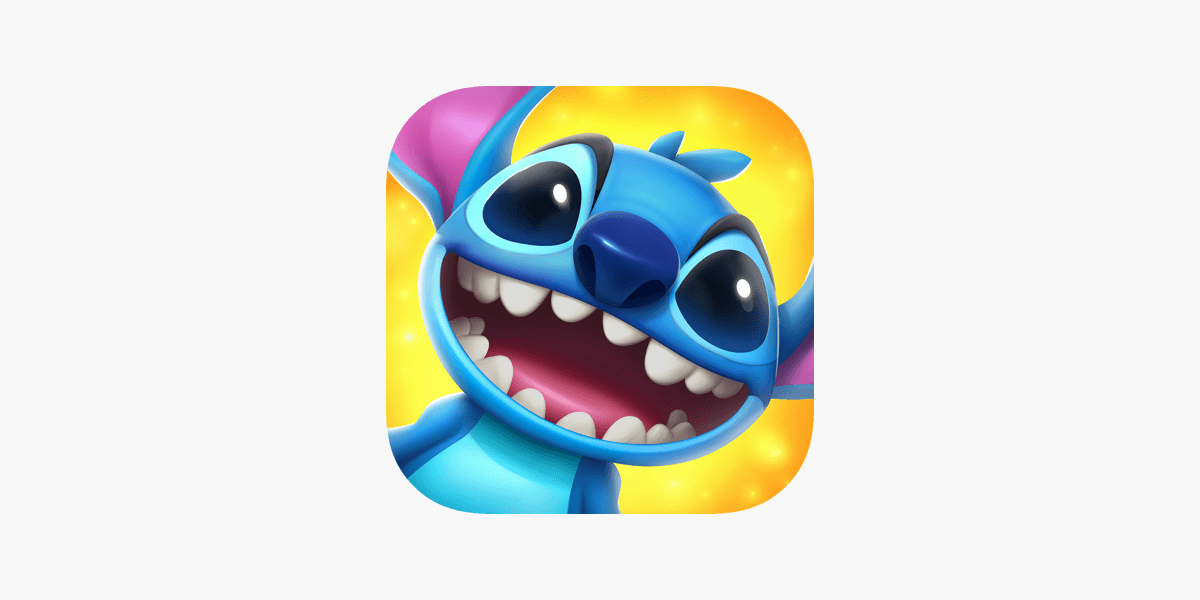 The new Stitch-themed app icon for Disney Solitaire against a bright white background.