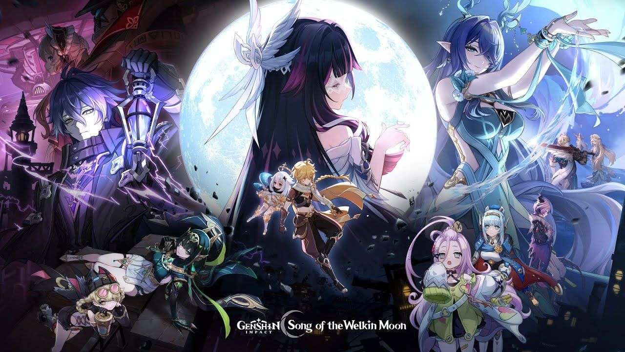 Genshin Impact official art for 6.0 Song of the Welkin Moon.