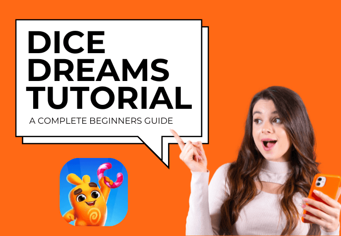 Image showing the text "Dice Dreams Tutorial."